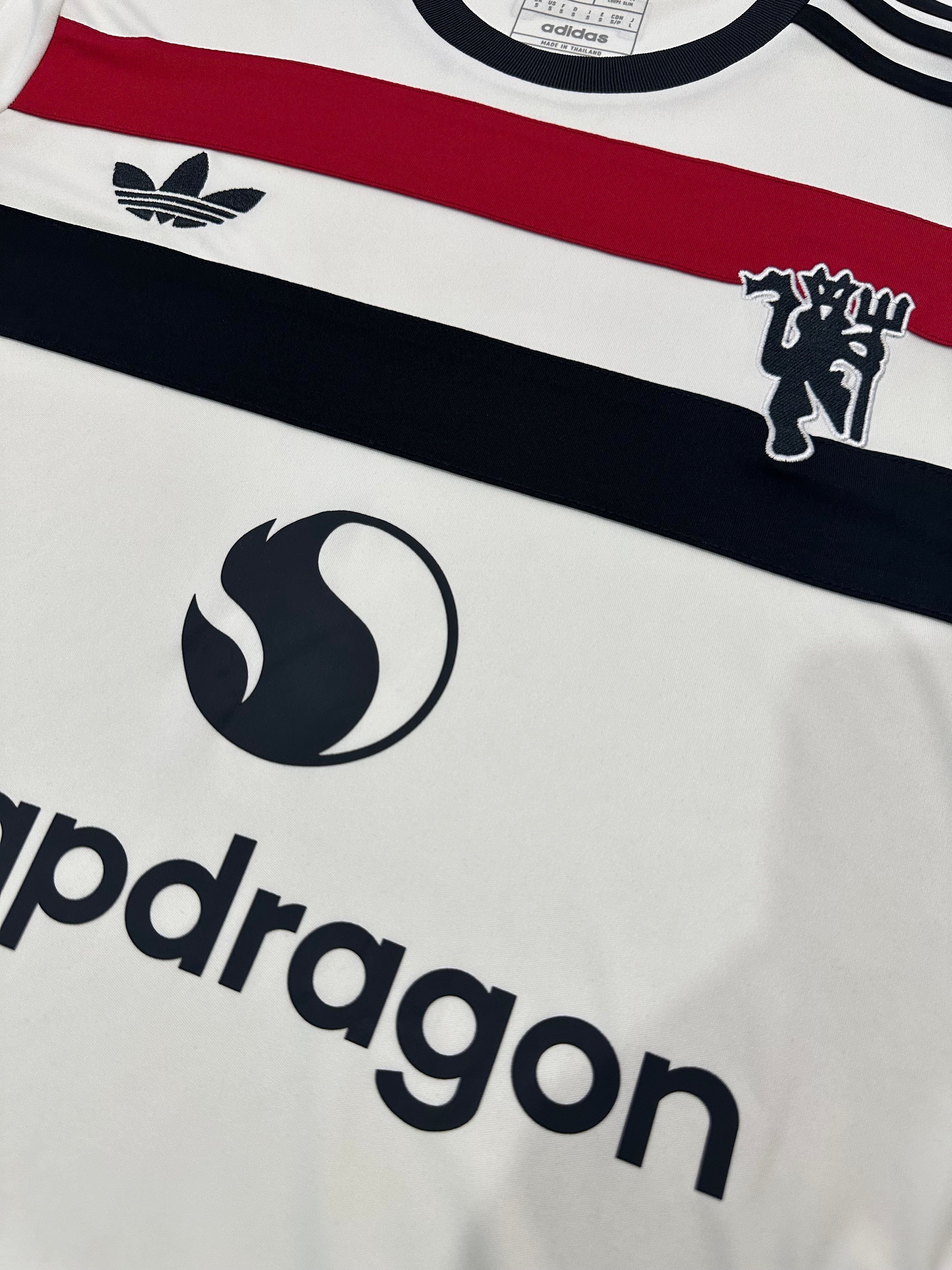 Camiseta Manchester United Tercera Equipación Blanca 24/25, Fan