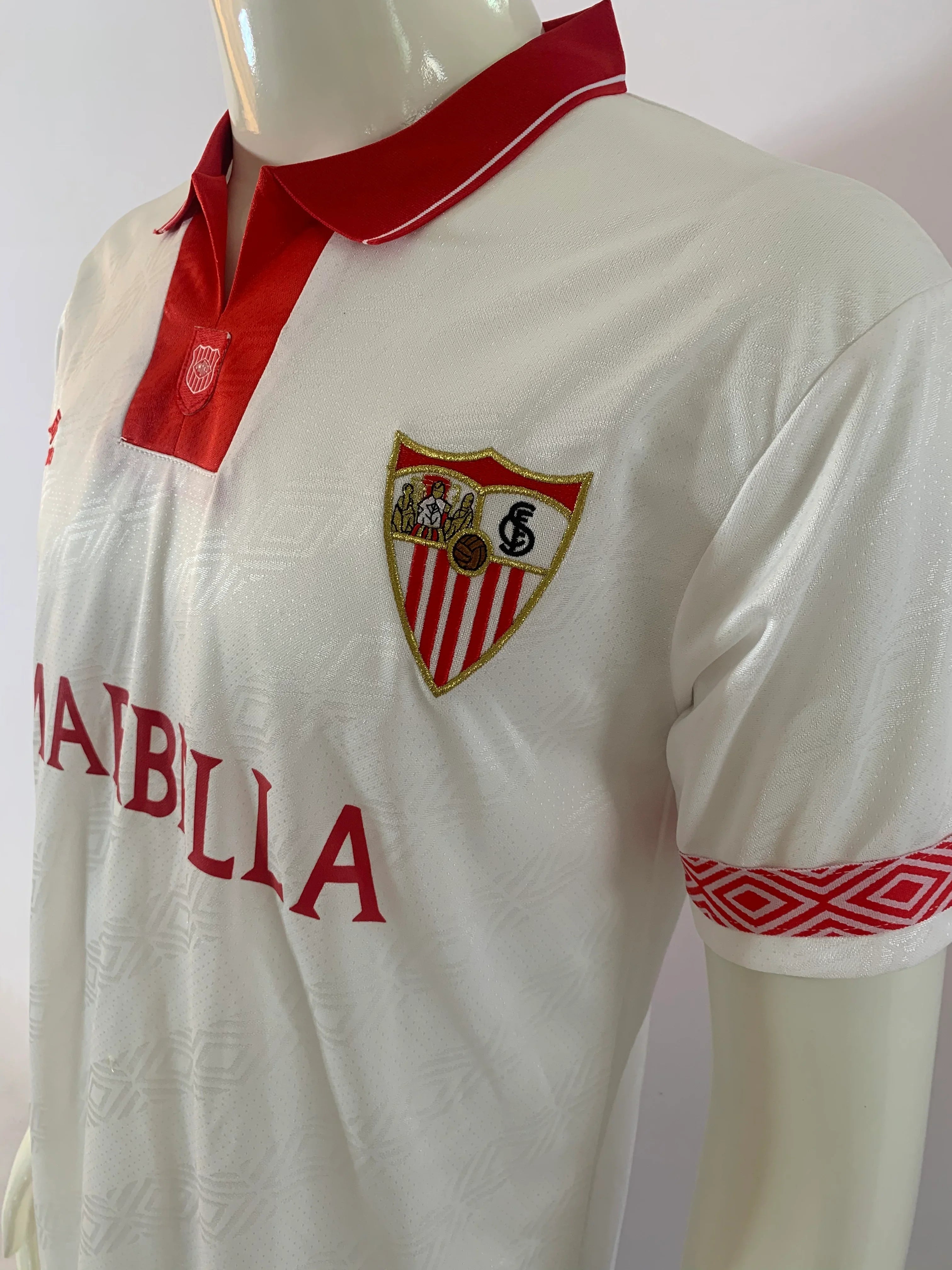 Camiseta Sevilla FC Primera Equipación Retro 95/96