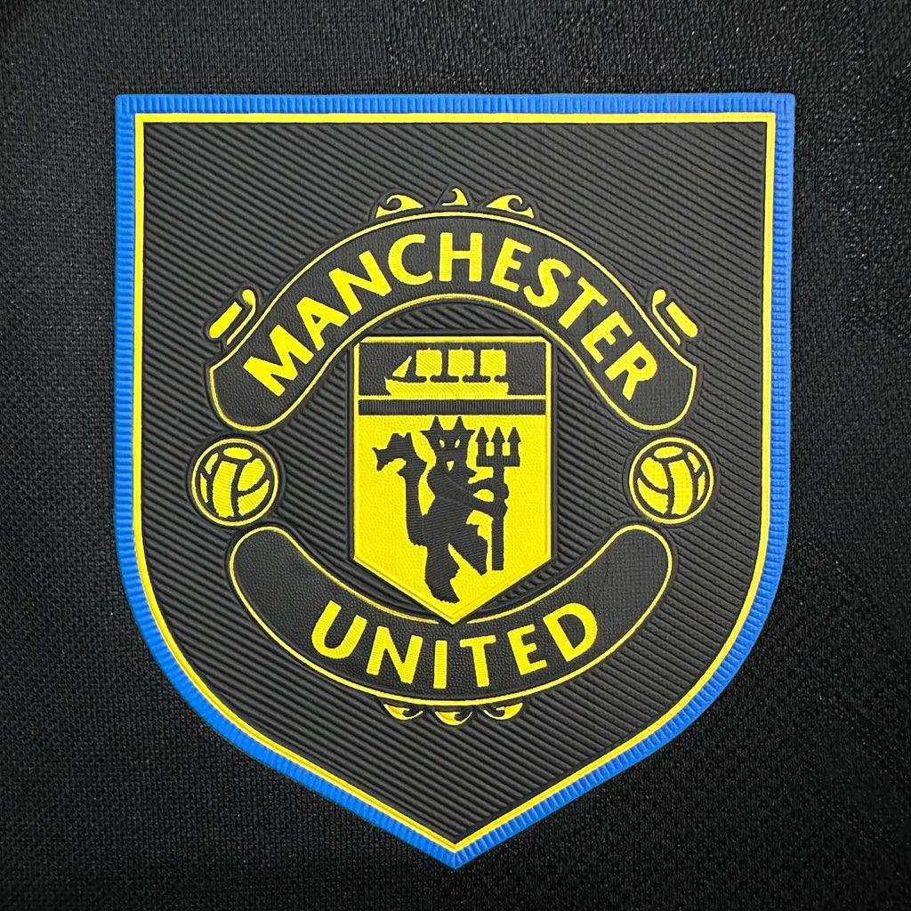 Camiseta Manchester United Tercera Equipación Negra 25/26, Player