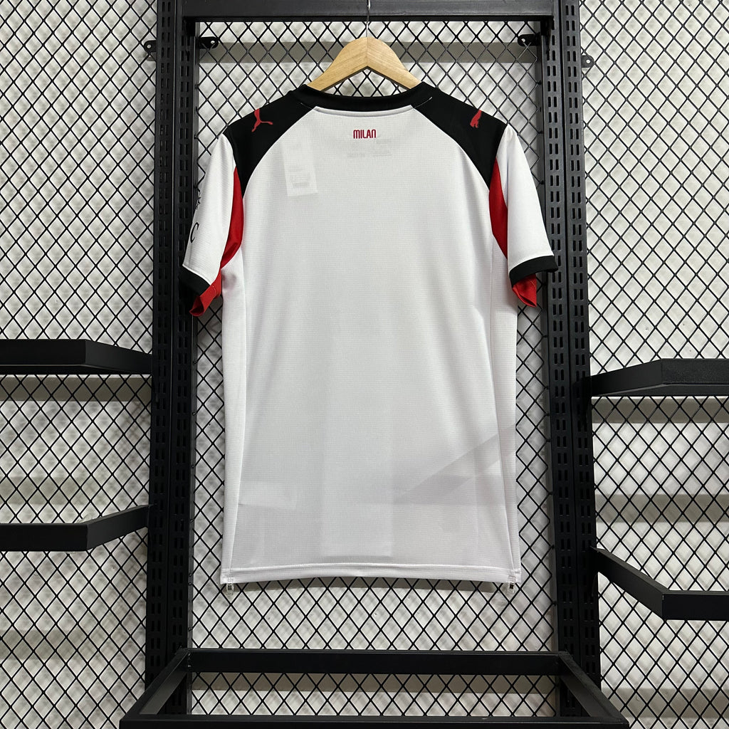 Camiseta AC Milan Segunda Equipación Blanca 25/26, Fan