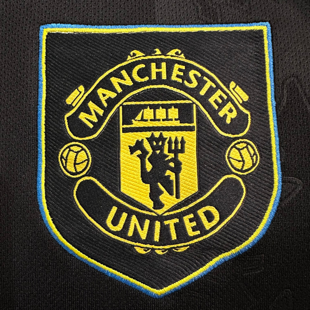 Camiseta Manchester United Tercera Equipación Negra 25/26, Fan