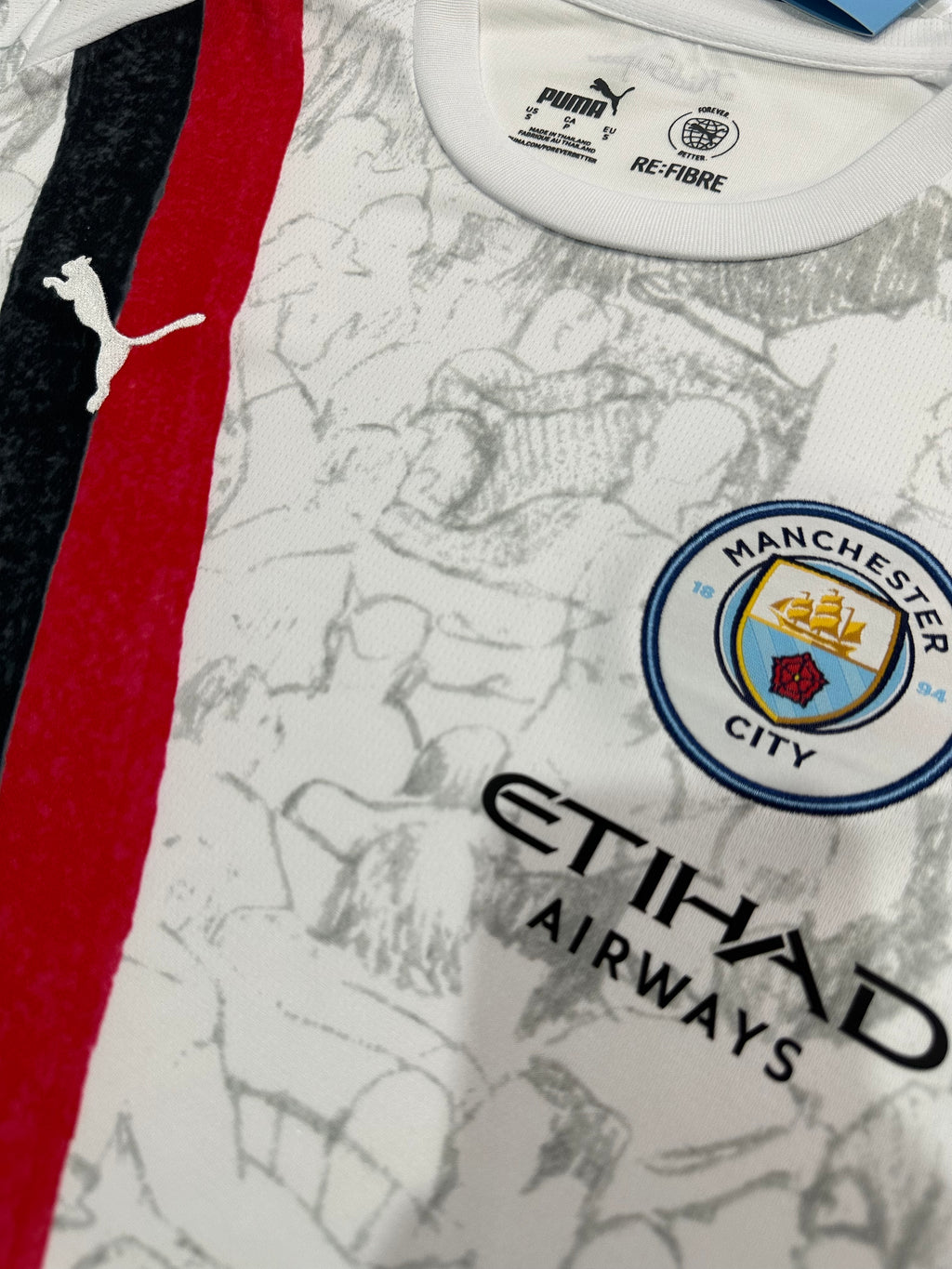 Camiseta Manchester City Blanca, 25/26 KidSuper