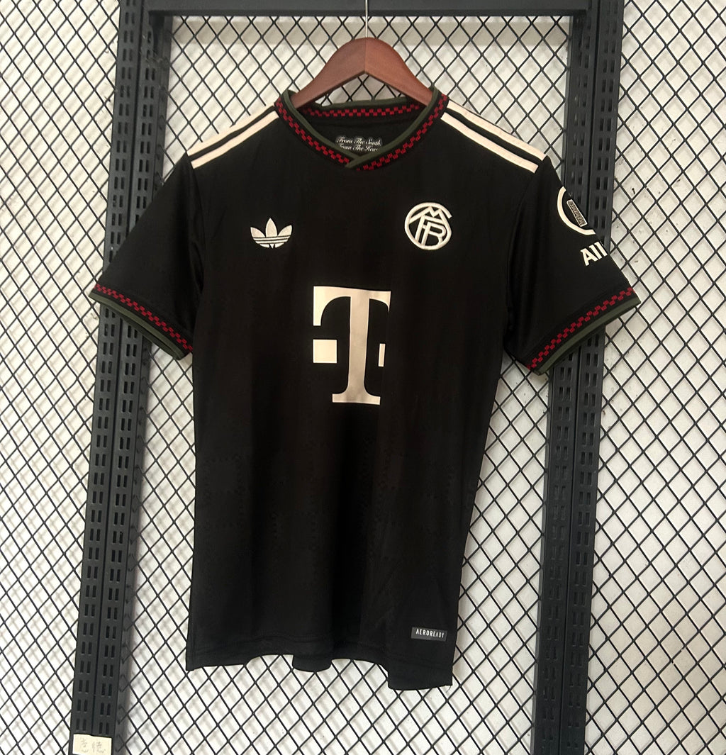 camiseta del bayern de munich negra tercera equipacion 25-26