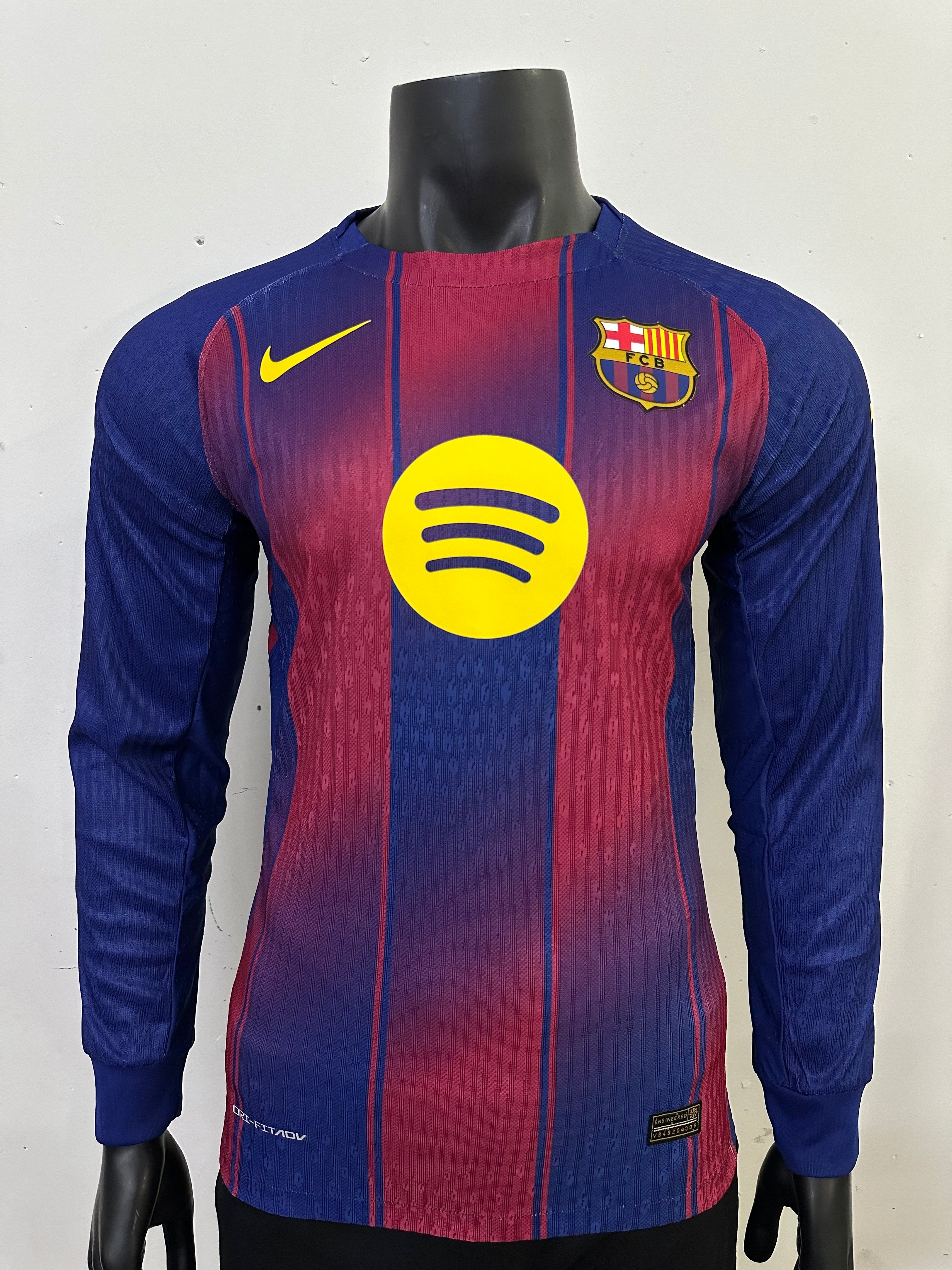 primera equipacion manga larga del barcelona 2025-26