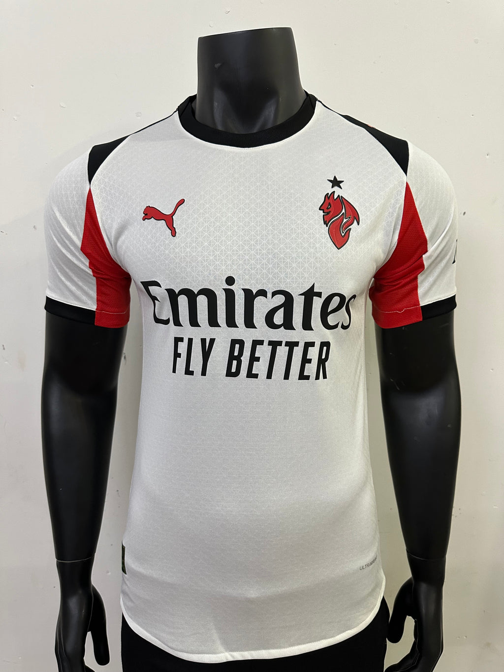 Camiseta AC Milan segunda Equipación blanca 25/26, Player