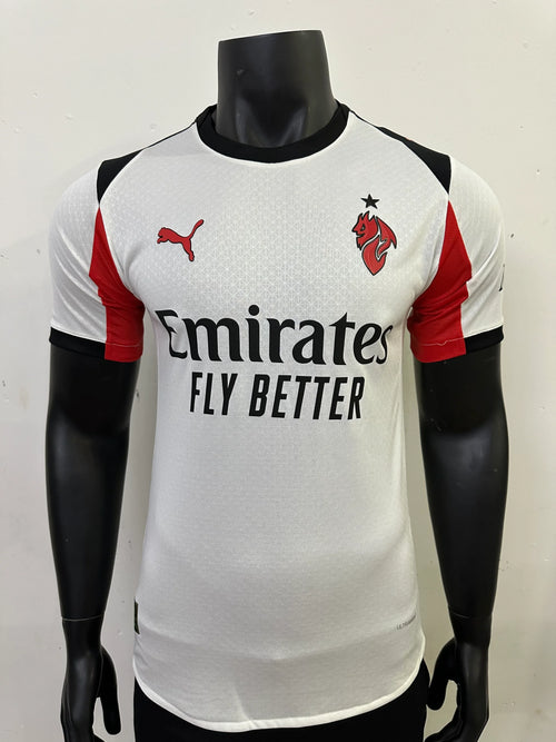 Camiseta AC Milan segunda Equipación blanca 25/26, Player