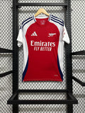 camiseta arsenal primera equipacion 24-25 roja y blanca