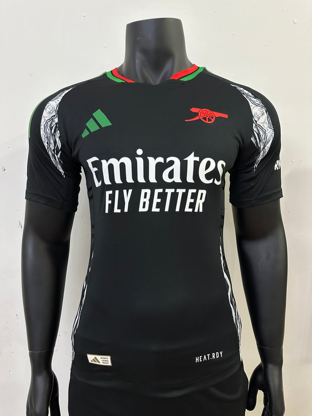 camiseta negra arsenal segunda equipacion 24-25