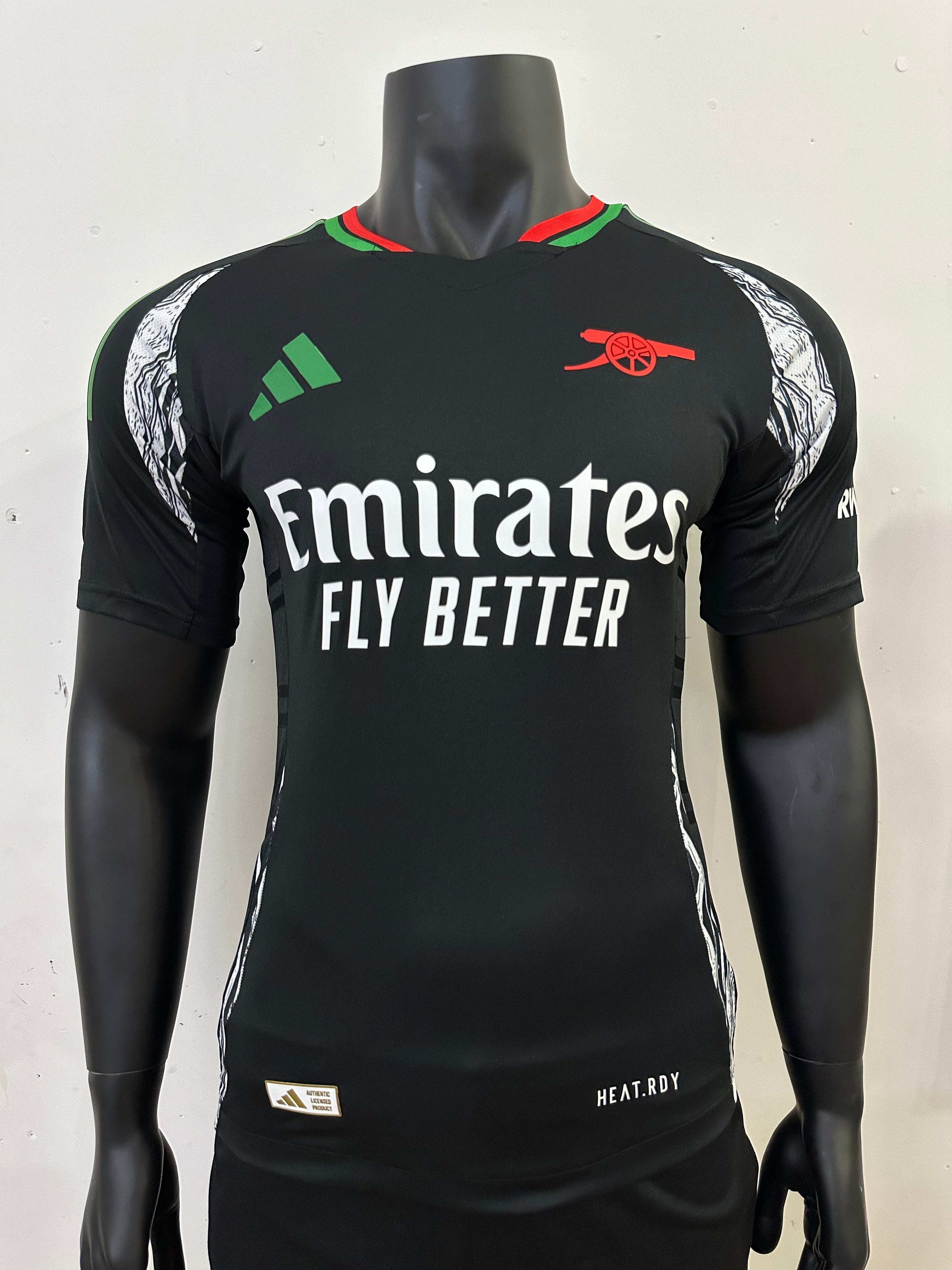 camiseta negra arsenal segunda equipacion 24-25