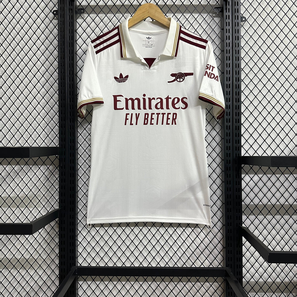 camiseta arsenal blanca tercera equipacion
