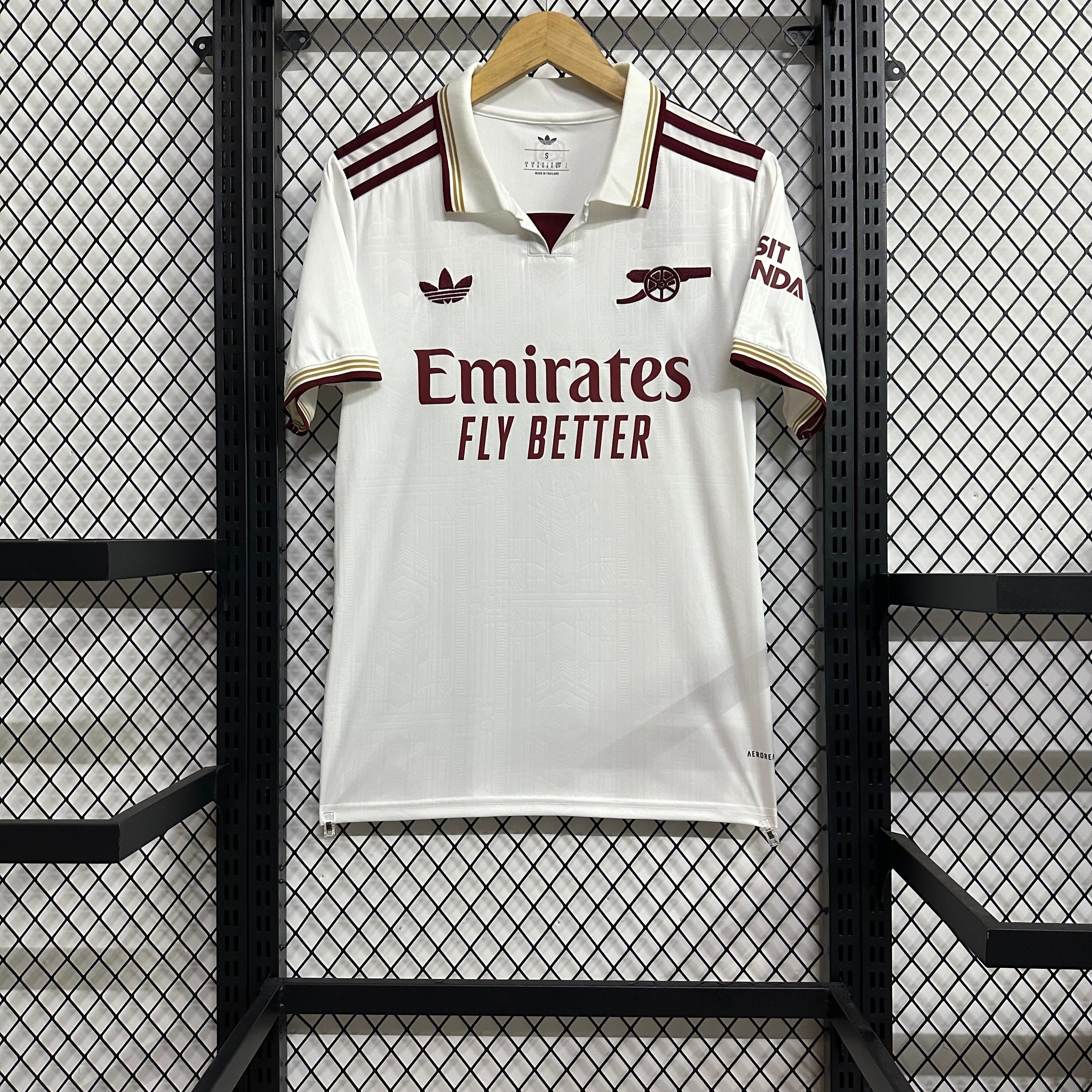 camiseta arsenal blanca tercera equipacion