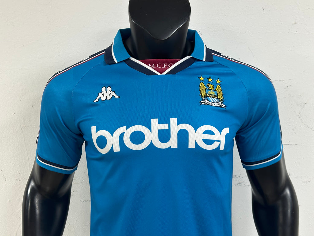 Camiseta Manchester City Primera Equipación Retro 97/98