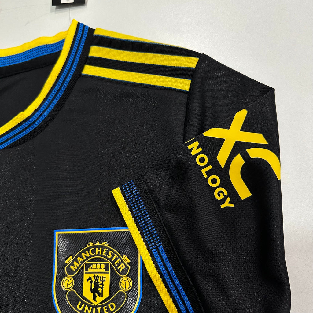Camiseta Manchester United Tercera Equipación Negra 25/26, Player