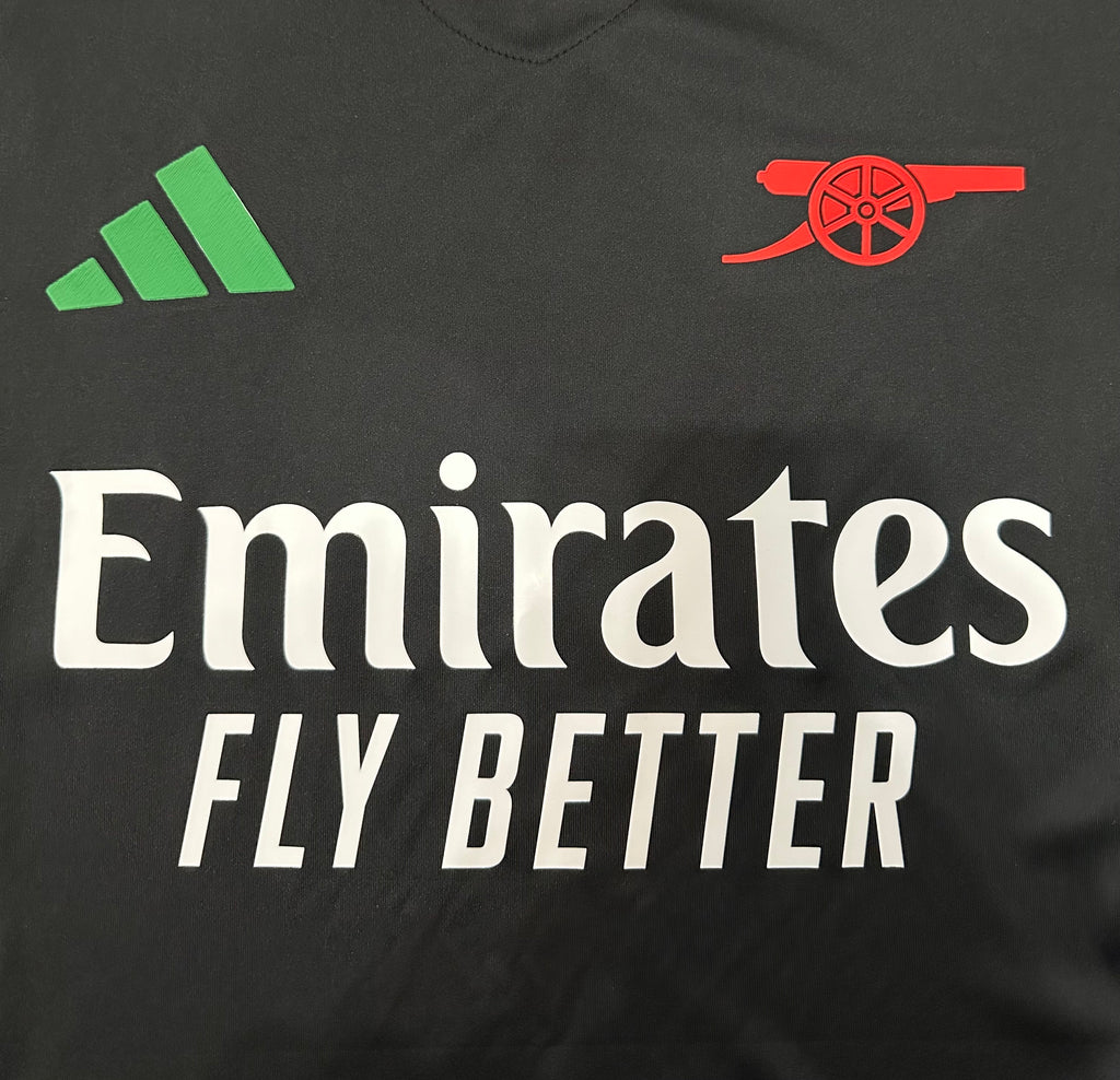 Camiseta Arsenal Segunda Equipación Negra 24/25, Player