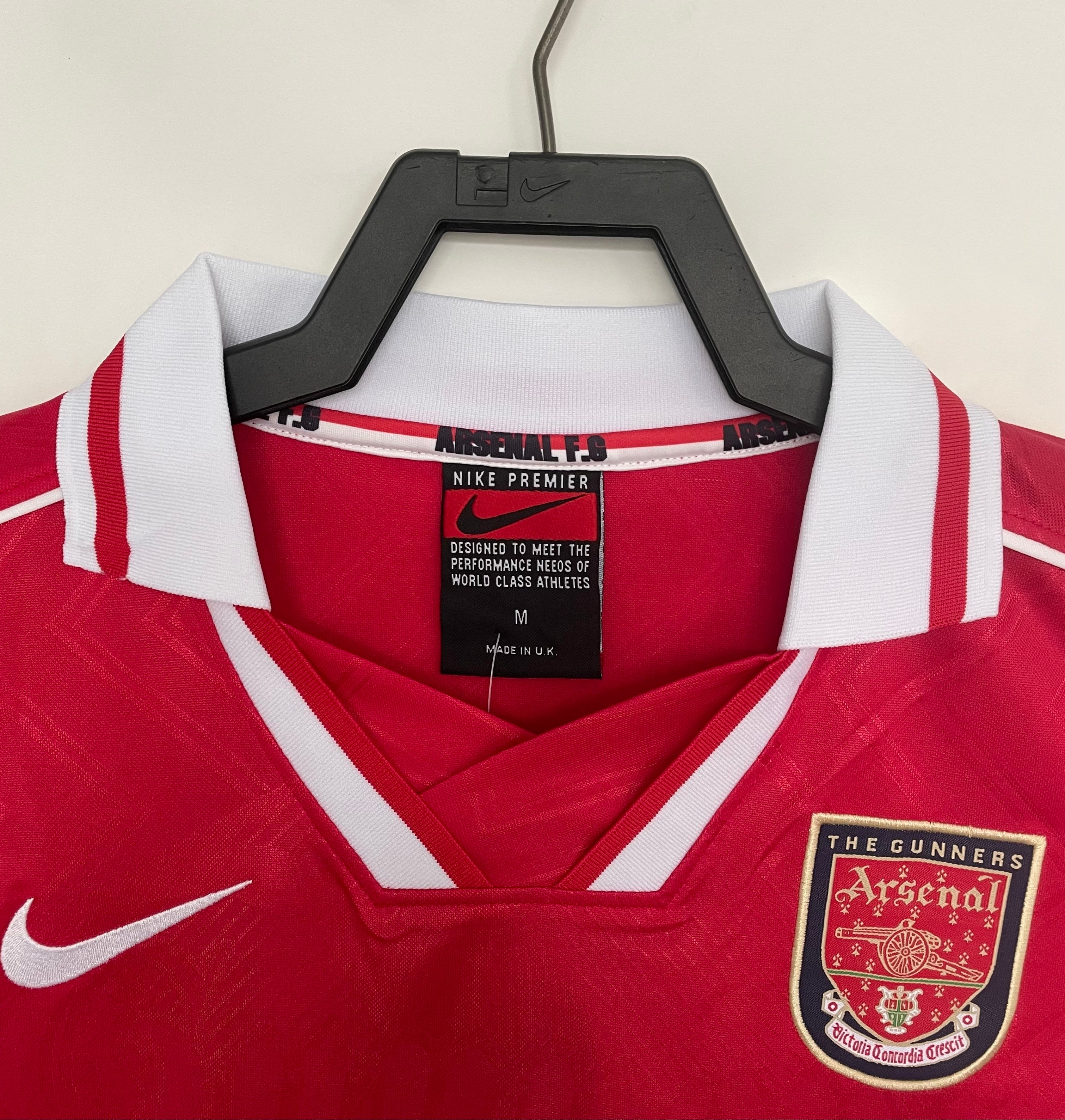 Camiseta Arsenal Primera Equipación Retro 96/97