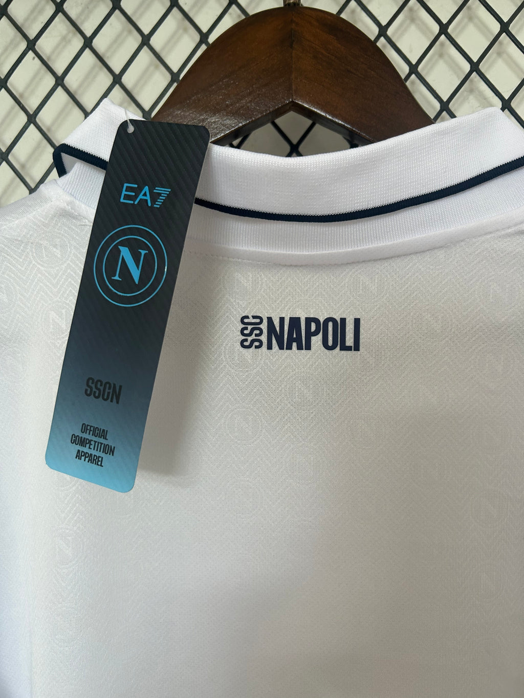 Camiseta Nápoles Segunda Equipación Blanca 25/26, Fan