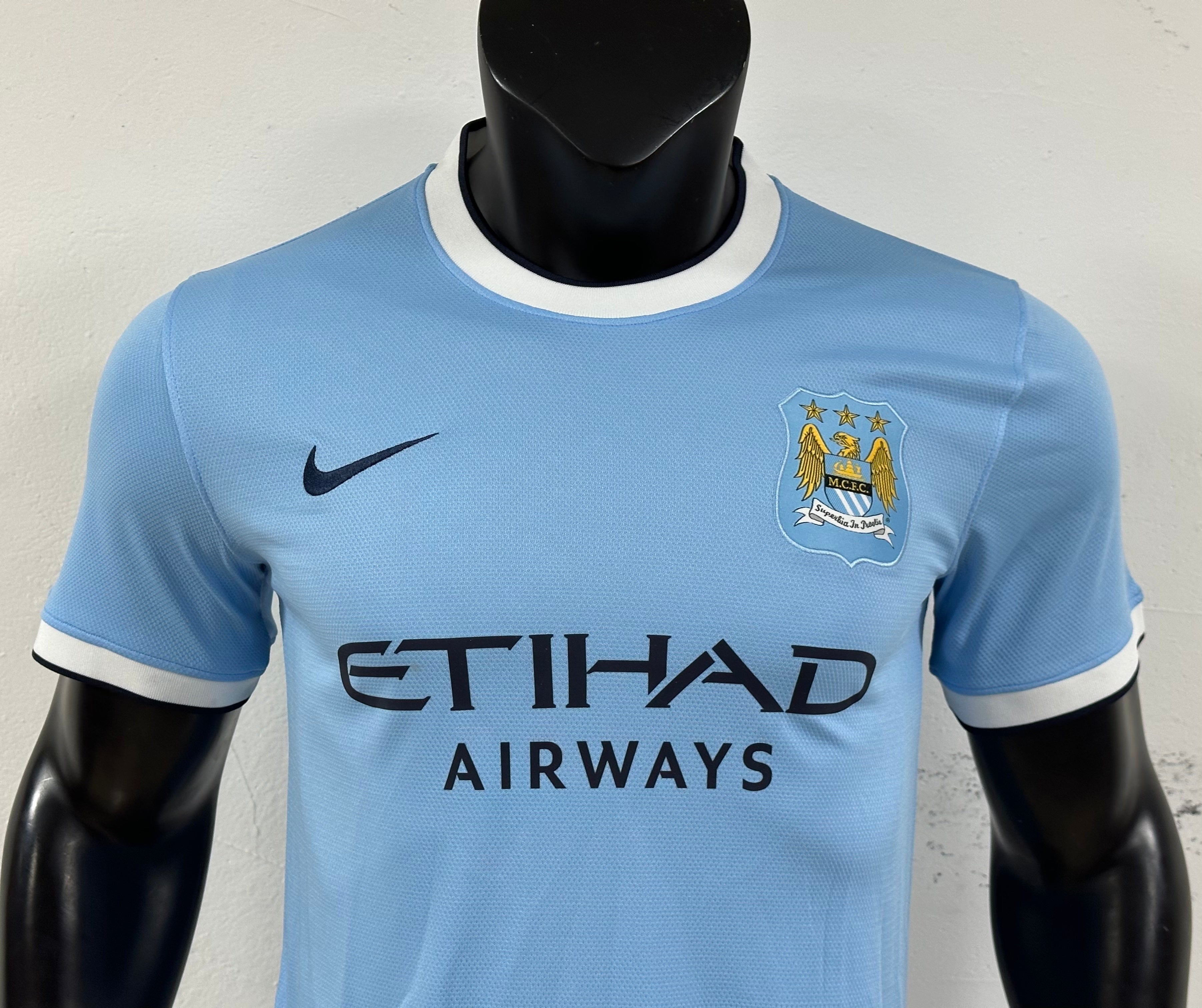 Camiseta Manchester City Primera Equipación Retro 13/14