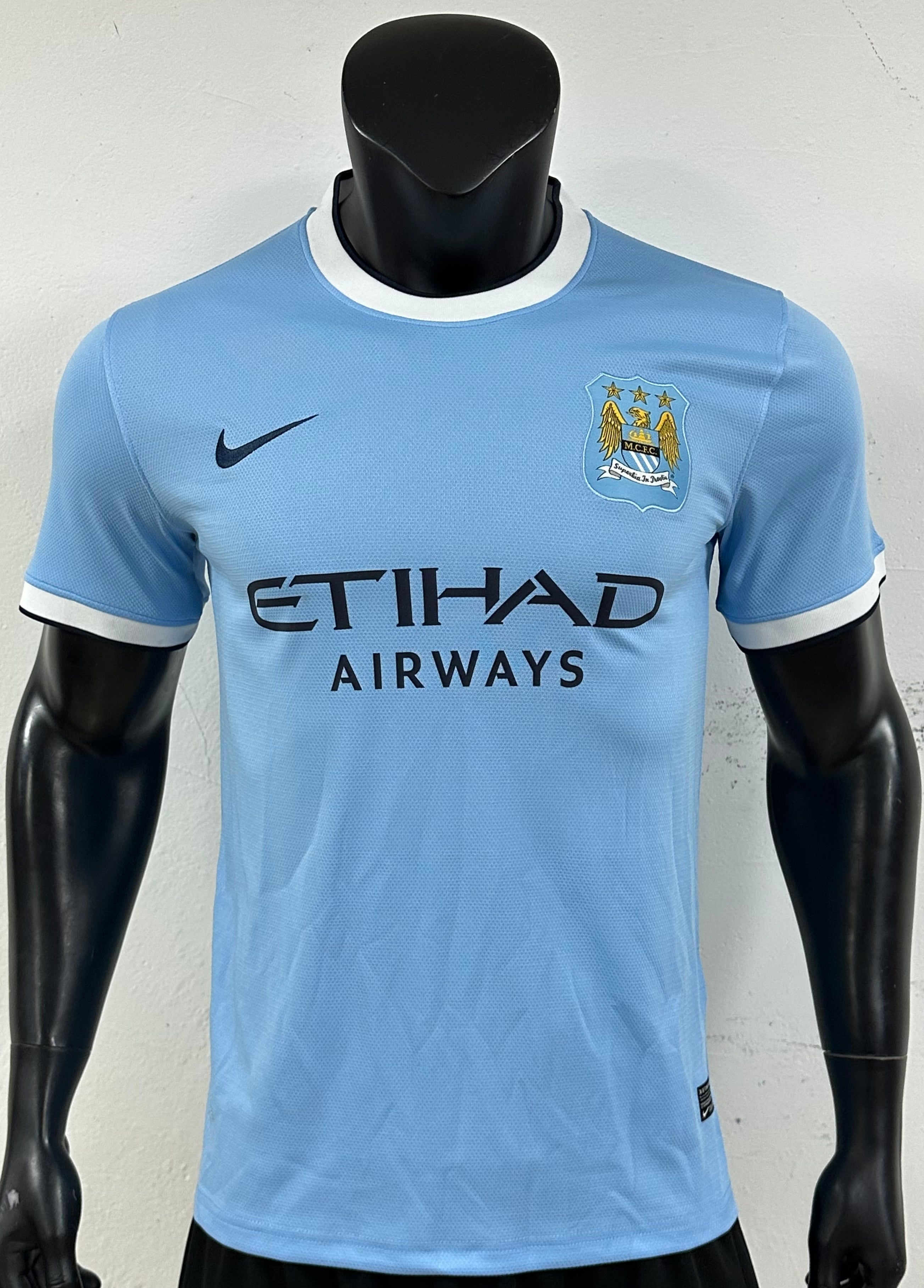 Camiseta Manchester City Primera Equipación Retro 13/14