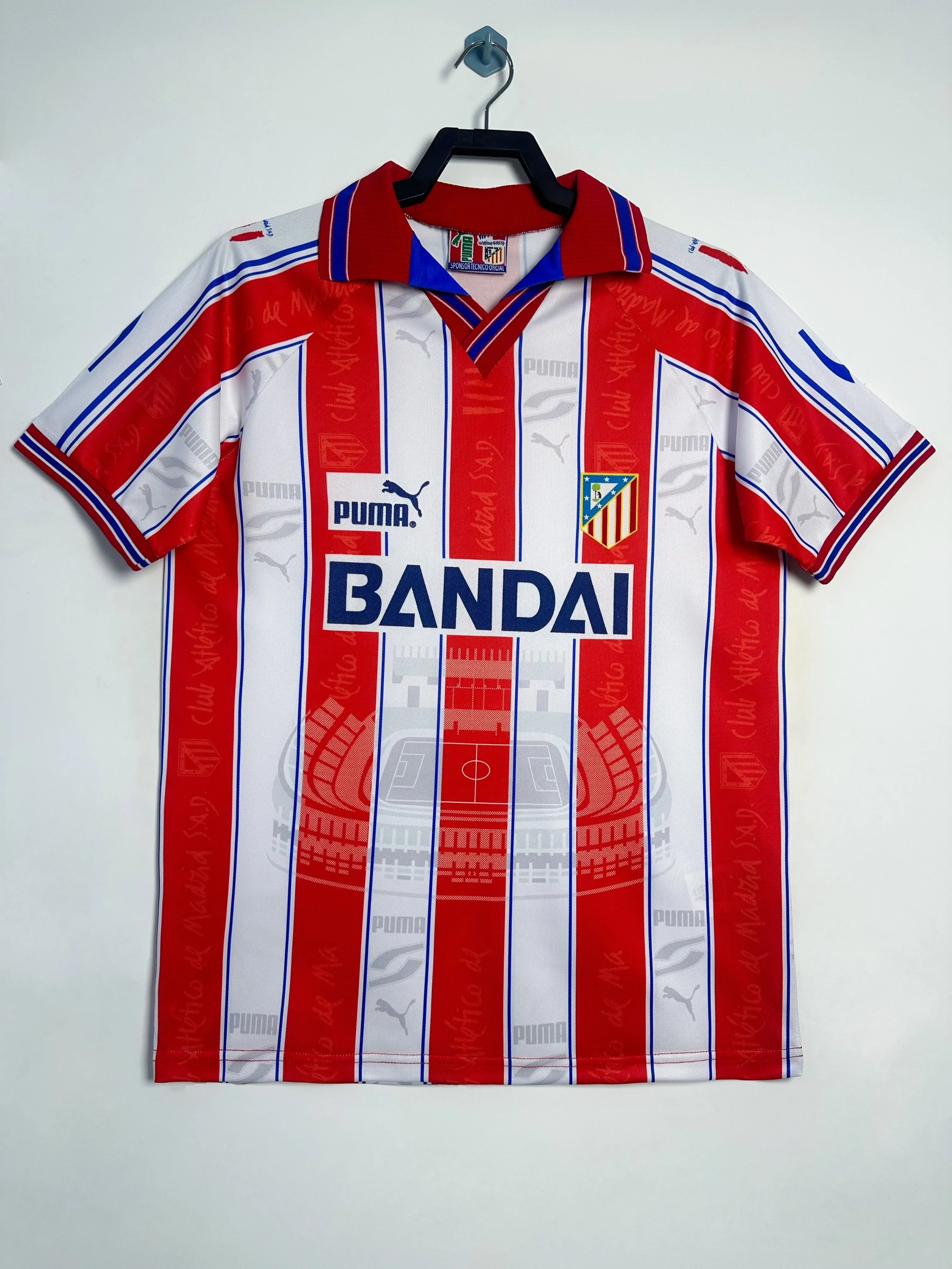 camiseta atlético de madrid retro