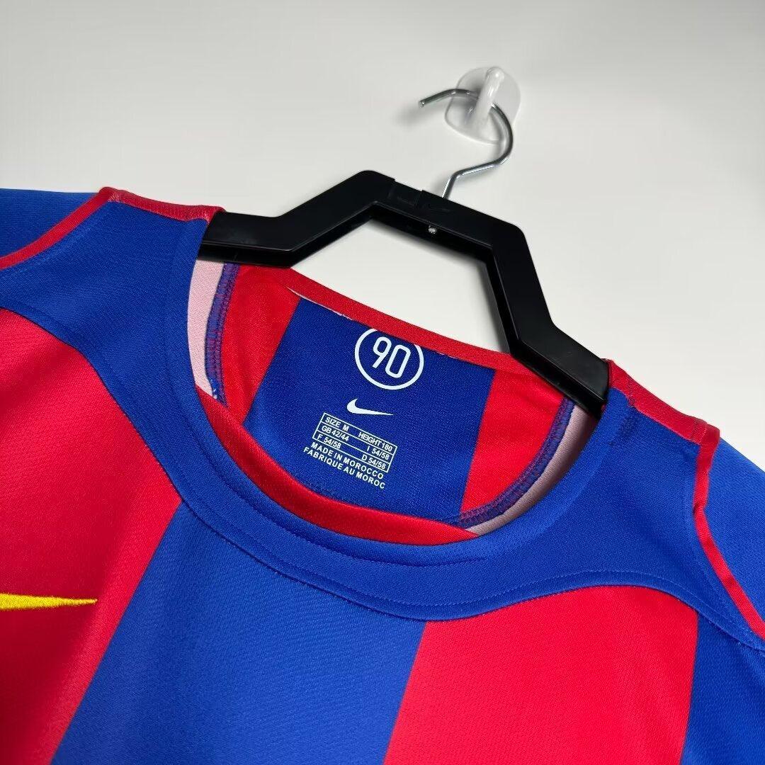 Camiseta FC Barcelona Primera Equipación Retro 2004