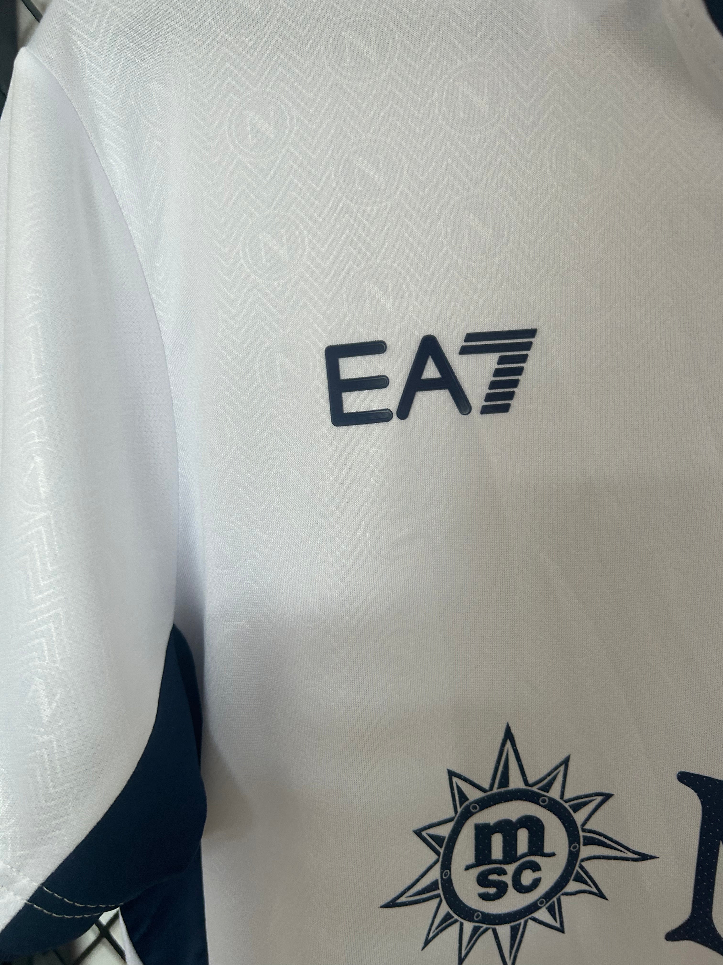 Camiseta Nápoles Segunda Equipación Blanca 25/26, Fan