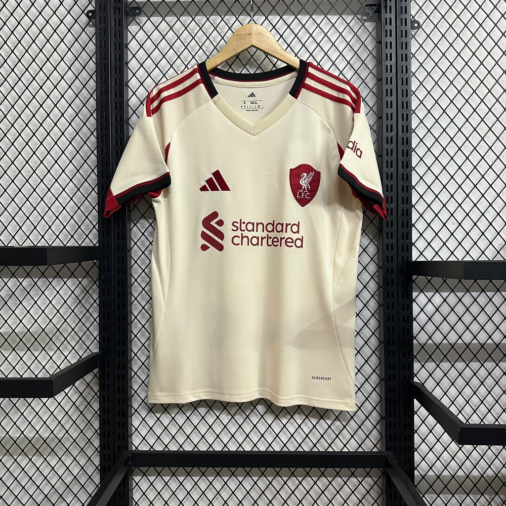 sedgunda equipacion liverpool blanca adidas 25-26