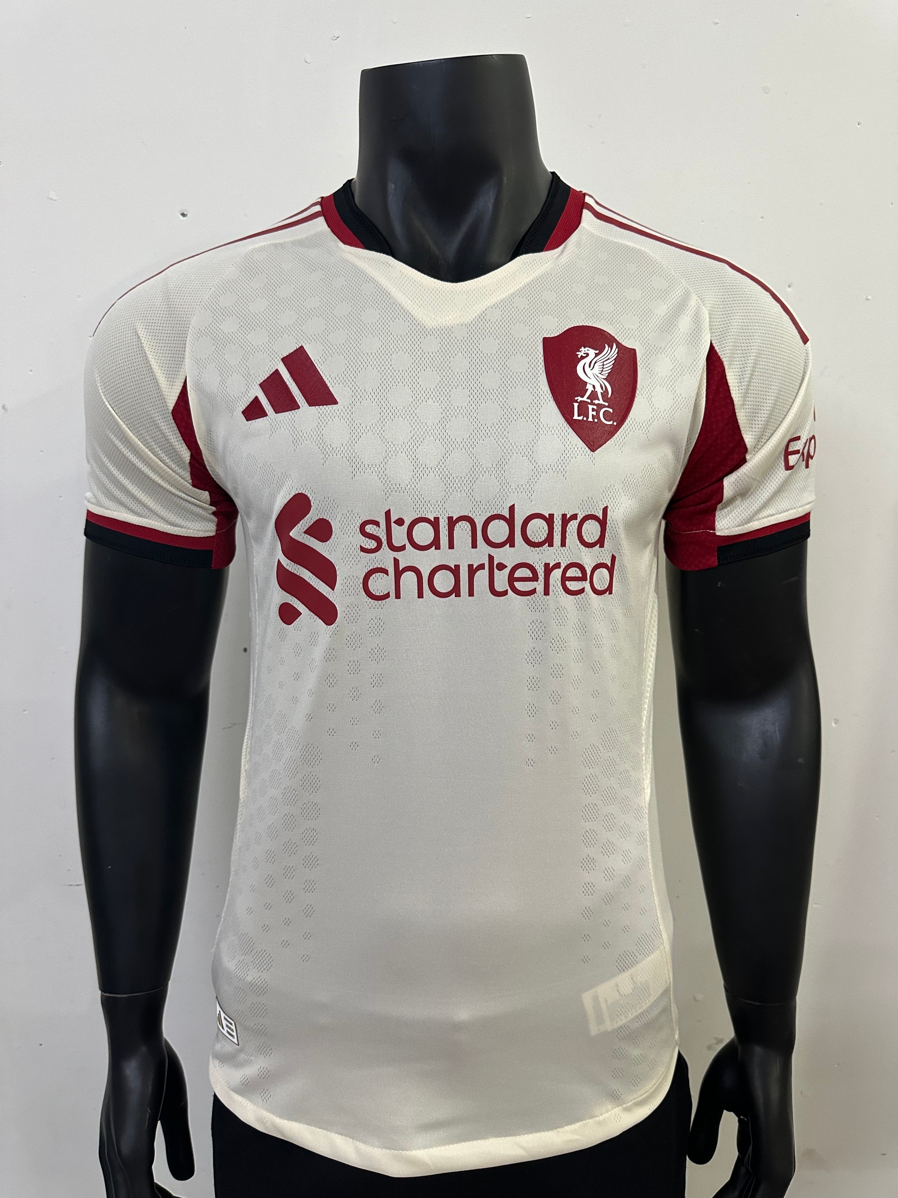 segunda equipacion liverpool camiseta blanca