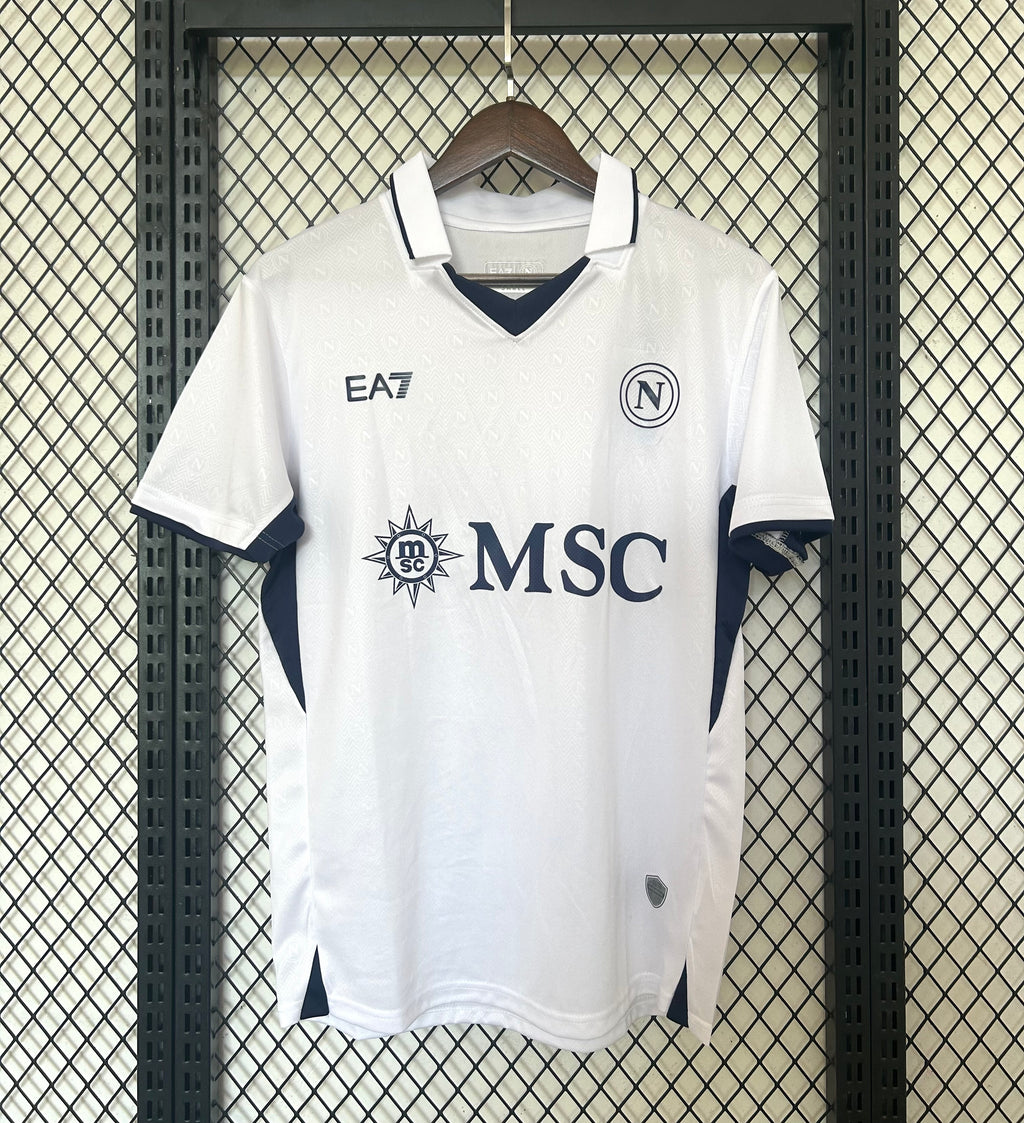 camiseta blanca napoles 24-25 segunda equipacion