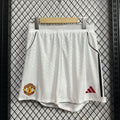 pantalon de partido amnchester united primera equipacion blanco 25-26